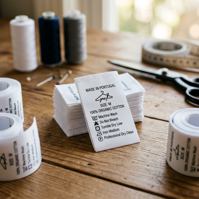 Etiquetas para ropa e indumentaria